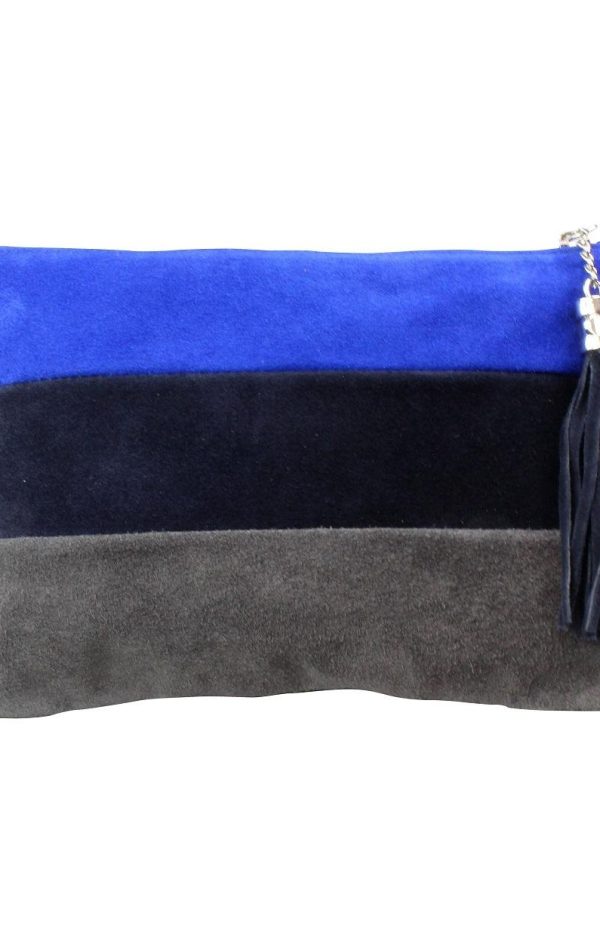 Three coloured bag - Donkerblauw