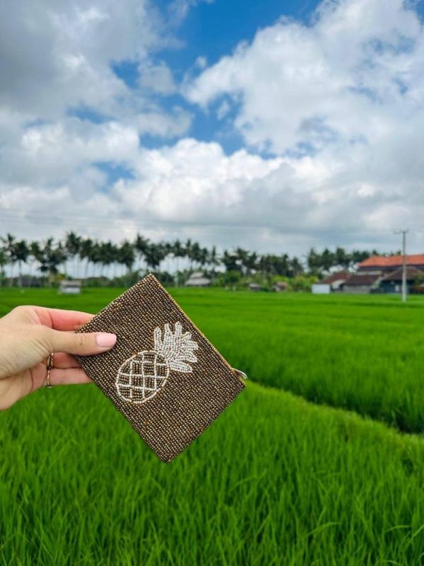 Bali wallet - Pineapple goud