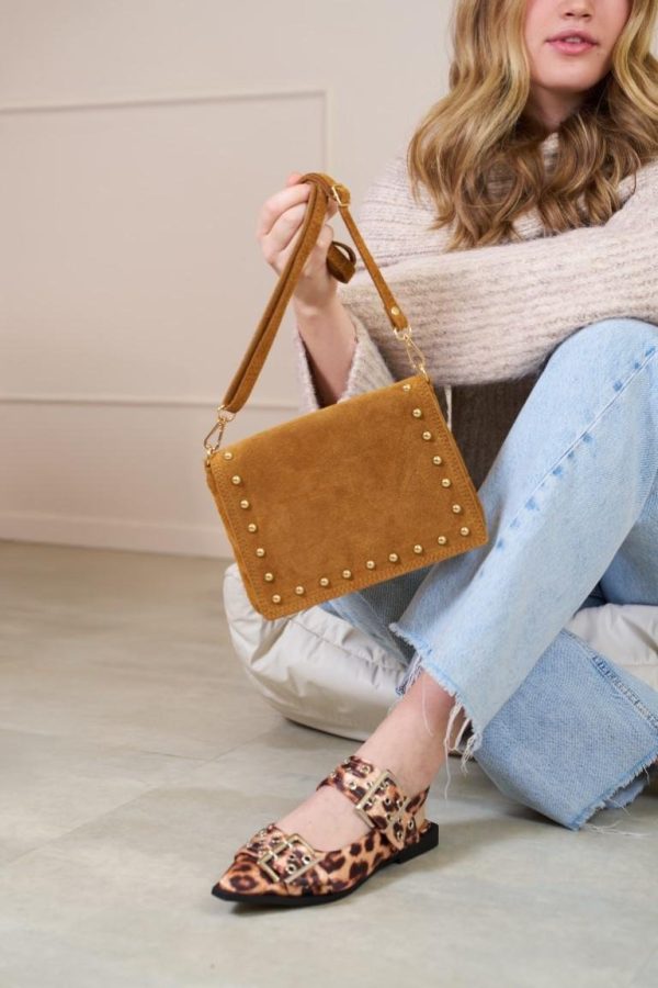 Button bag - Cognac