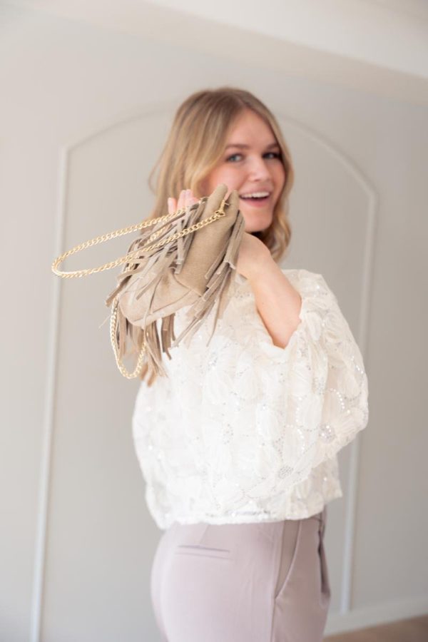 Frills bag - Beige