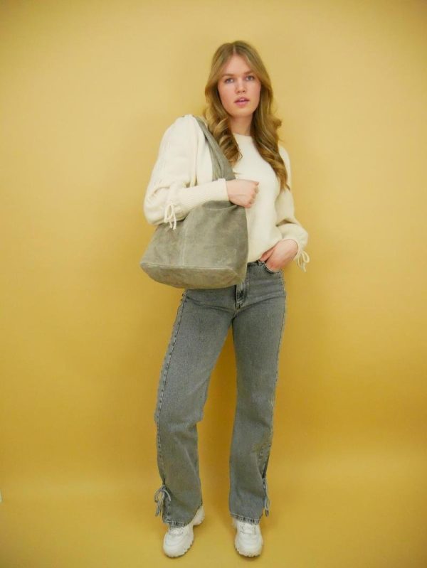 Baggy bag - Khaki grijs - Afbeelding 3