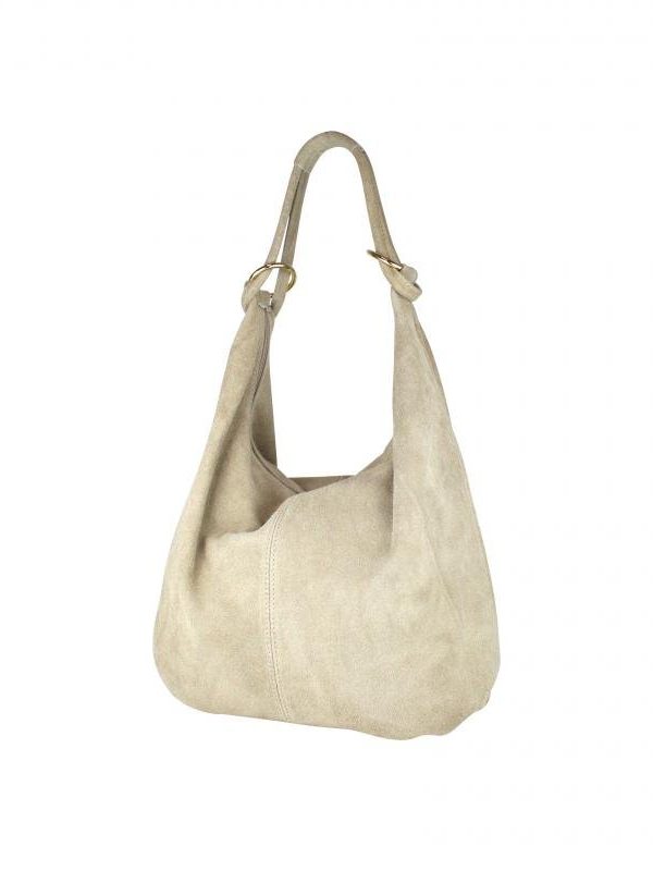 Suède ring shopper - Beige