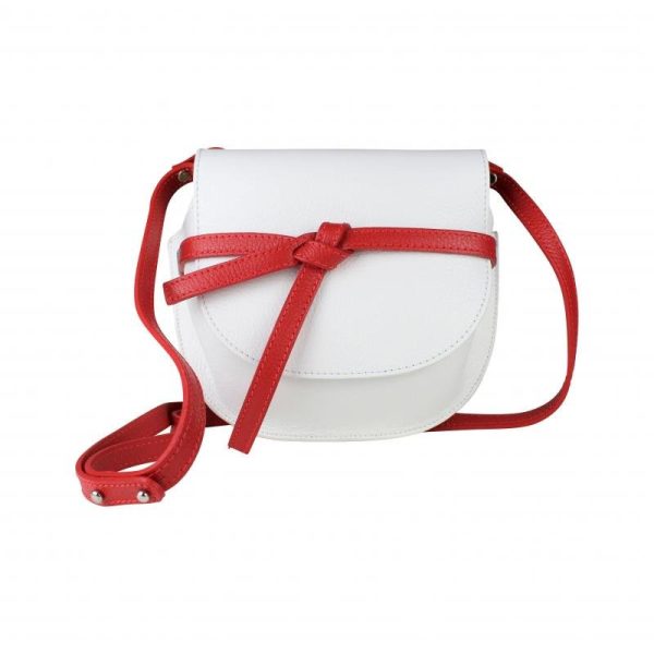 Folded strap - Wit/Rood