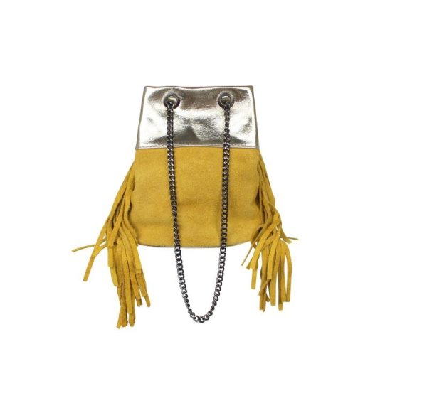 Buidel bag - Okergeel & goud - Afbeelding 3