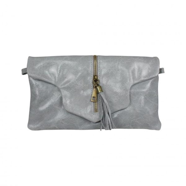 Zipper up bag - Lichtgrijs (C)