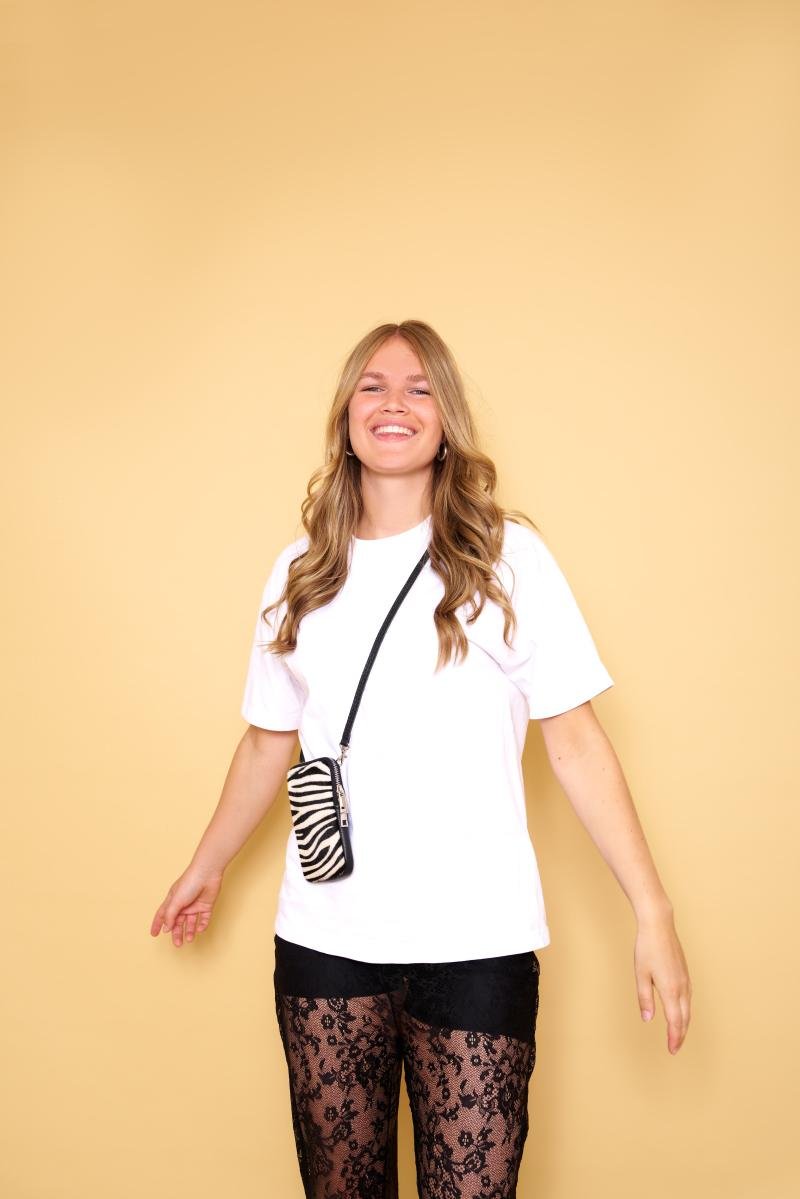 Call me animal - Zebra (zilver)