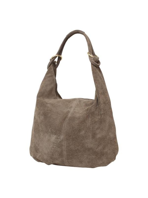 Suède ring shopper - Taupe