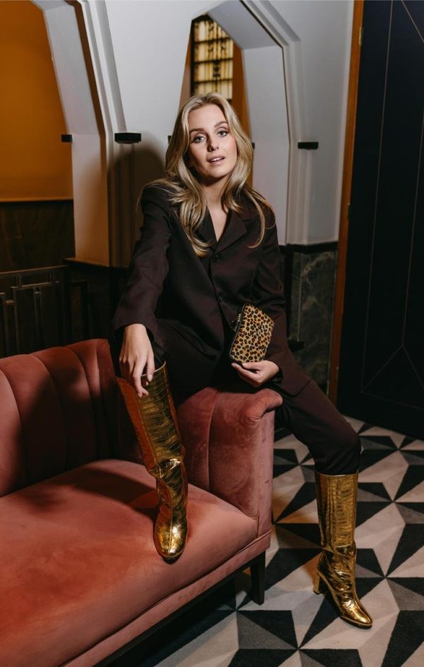 King of the jungle - Zebra groen (goud)