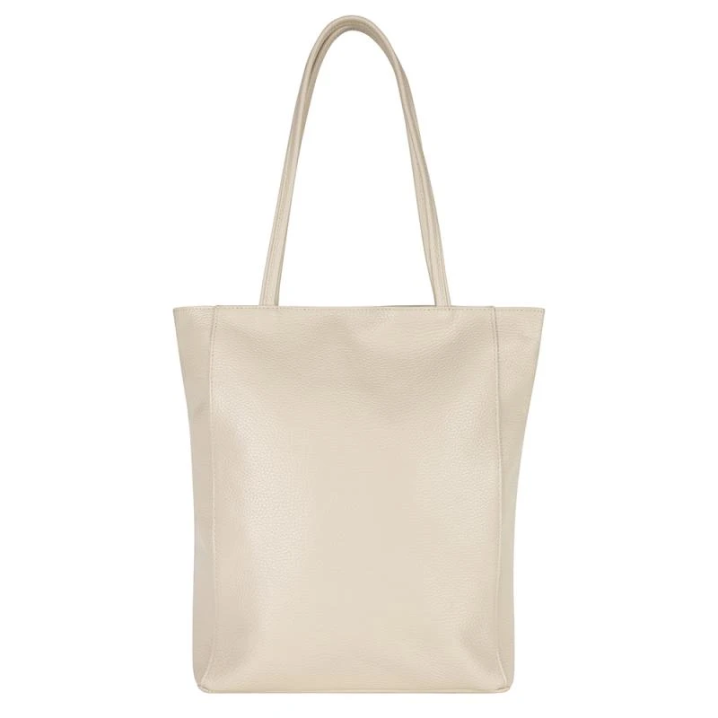 Leather paperbag - Beige