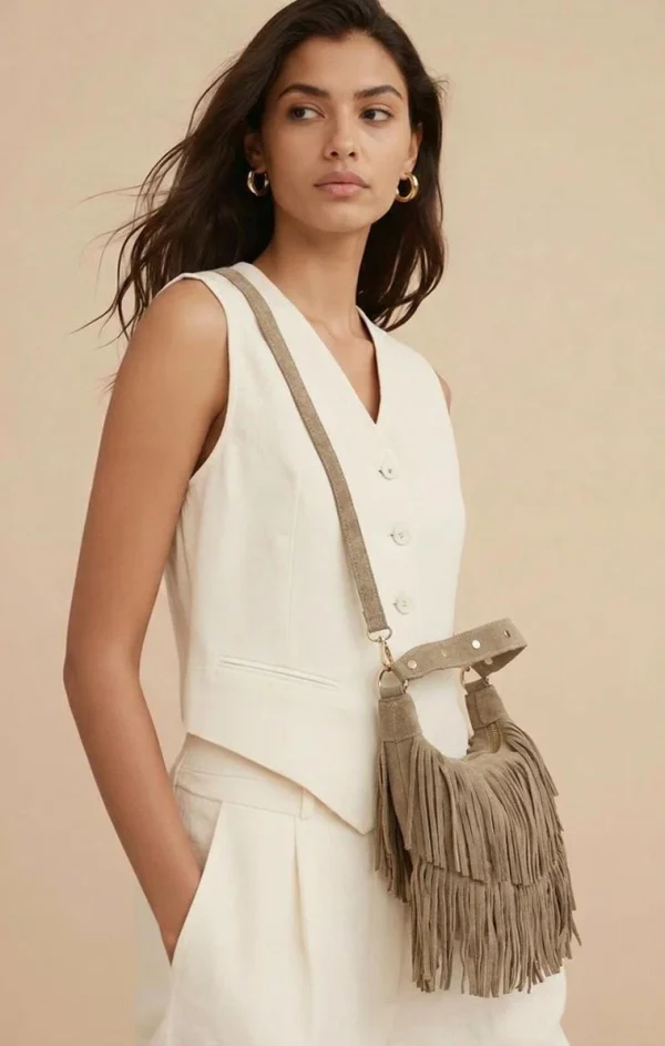 Happy fringe - Beige